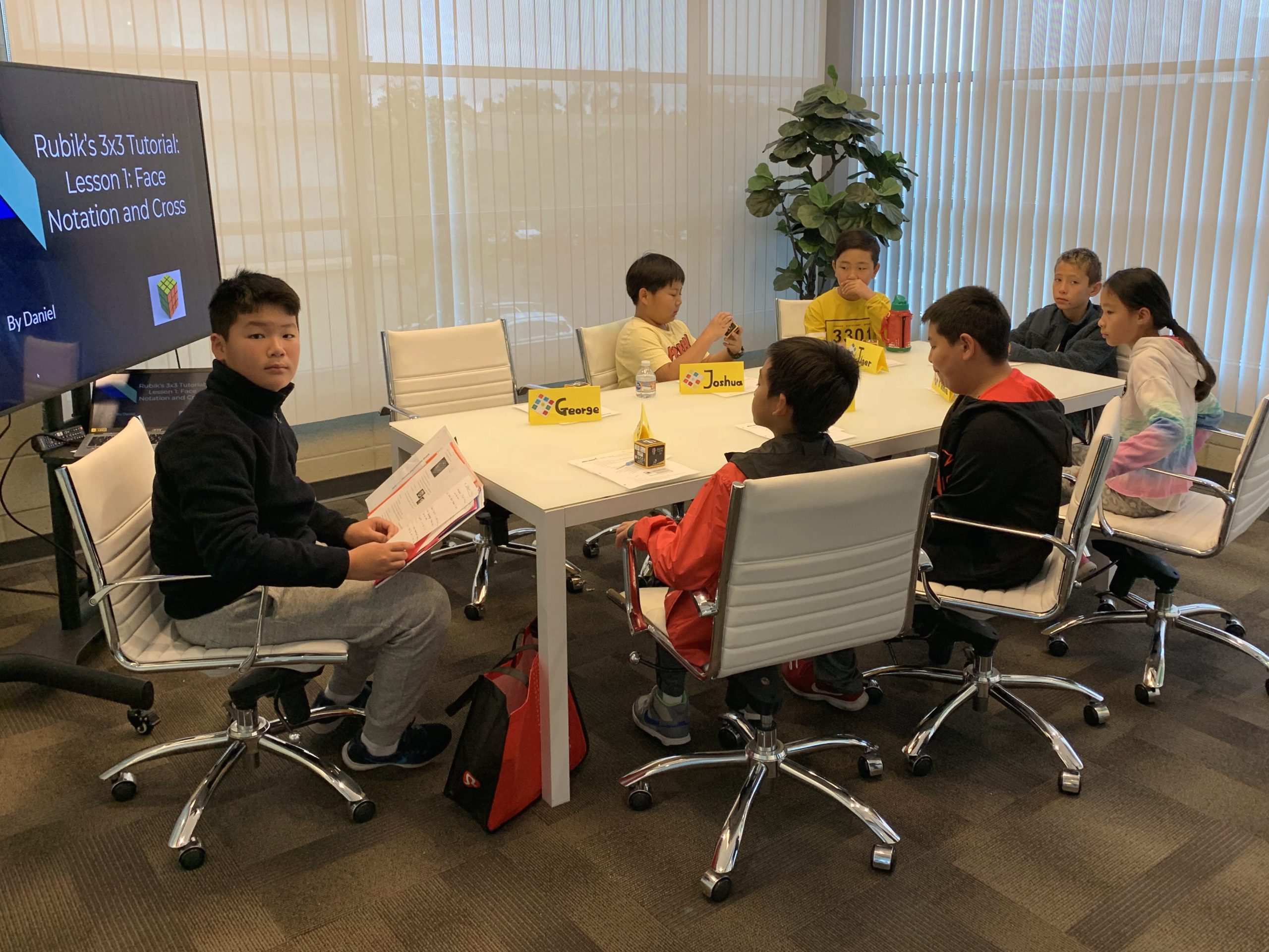 Bullet Cubing classroom workshop with students